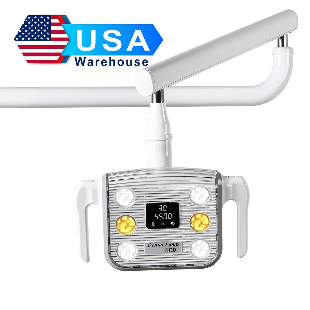 15W Dental 6LED Lamp Oral Light Lamp Induction Sensor LCD Display For Unit Chair