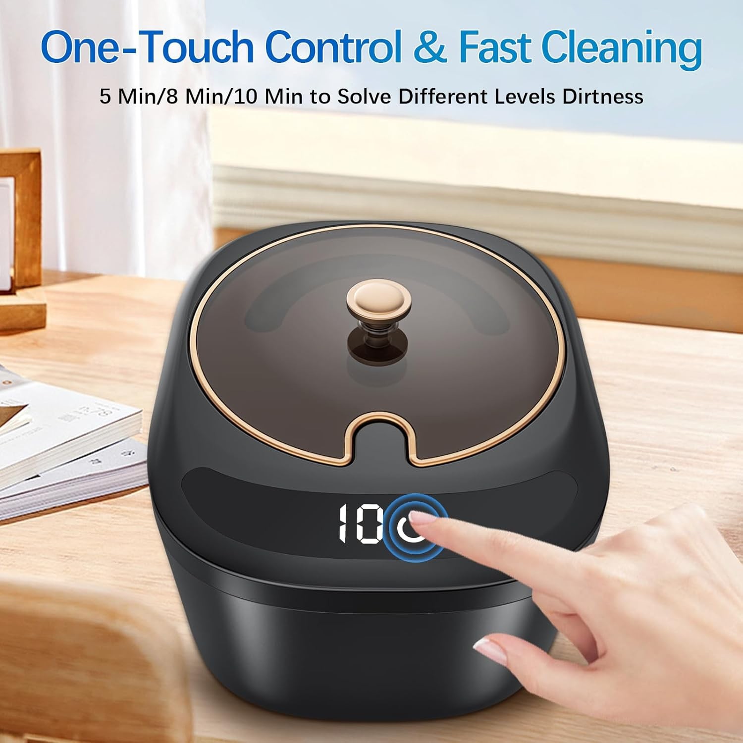 Ultrasonic Retainer Cleaner Machine – 45kHz LED Light