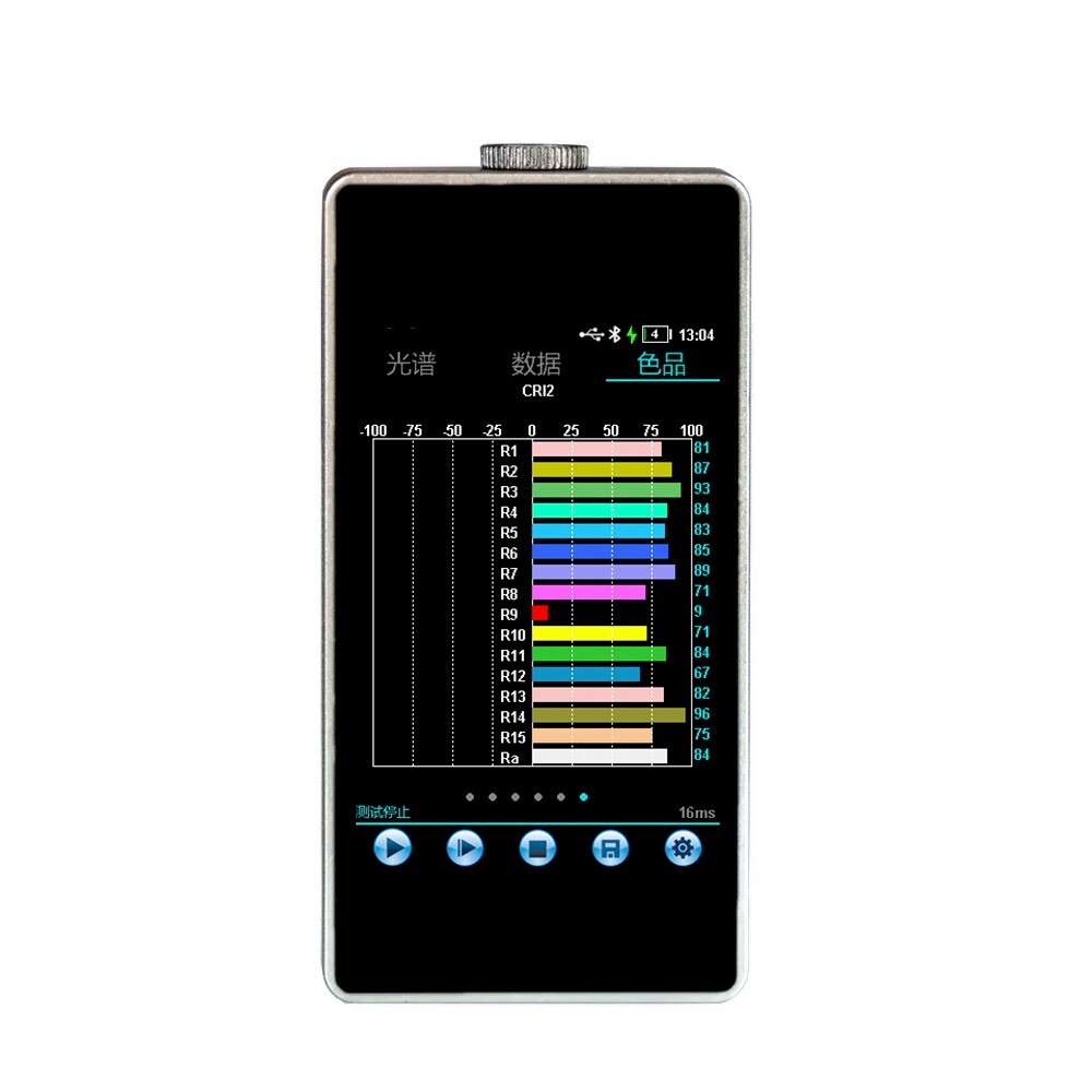 Spectrum Illuminance Meter Spectrometer with 380-780nm USB Interface Handheld