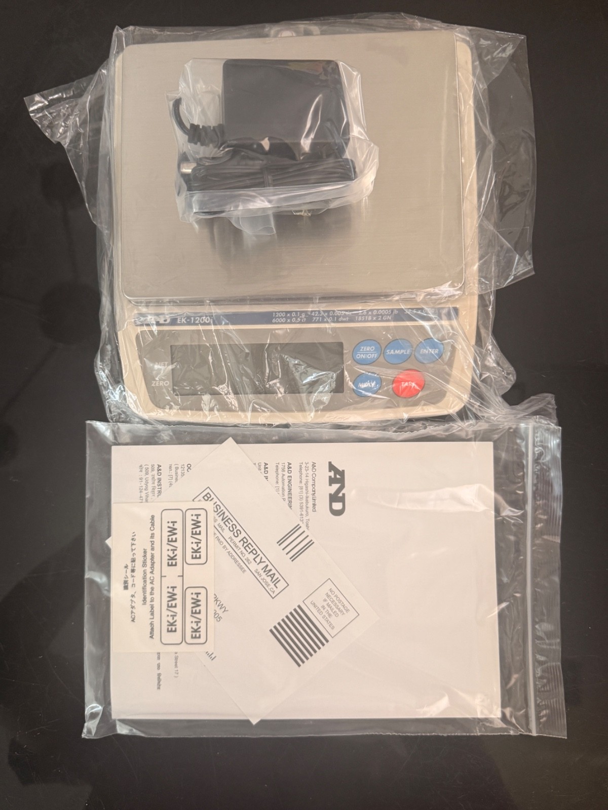 A&D EK-1200i Precision Balance Scale 1200g x 0.1g NTEP Legal for Trade NEW