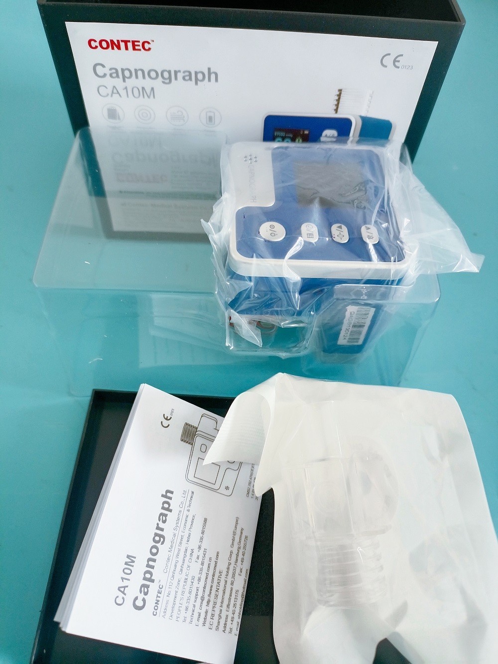 CA10M Mainstream End-tidal Capnograph ETCO2 Respiration Alarm Monitor Human use