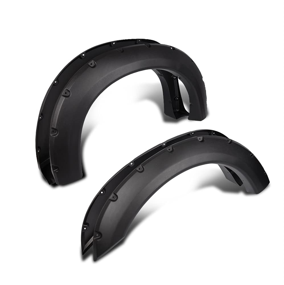 4PCS Black Pocket Riveted Fender Flares 99-07 Ford F250 F350 SuperDuty Styleside