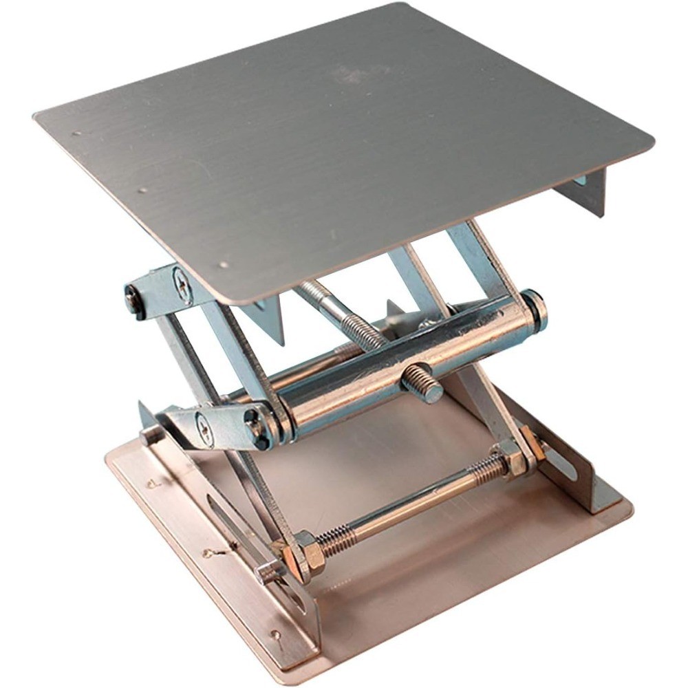 Stainless Steel Lab Scissor Jack Table Lift Stand Mini Laboratory Platform 4×4