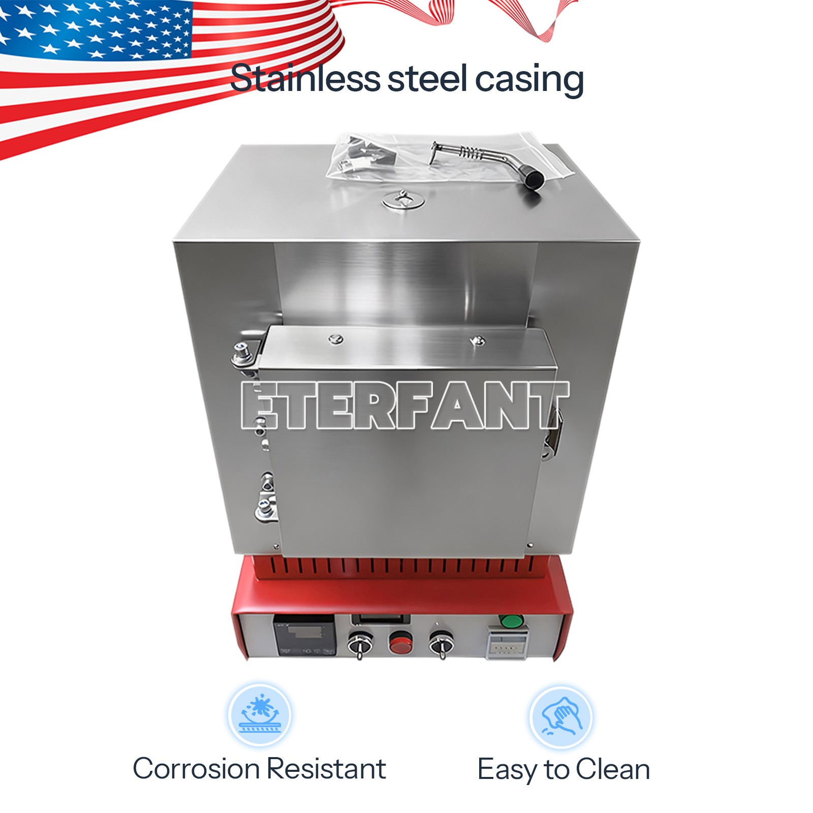 ETERFANT Dental 3000w Burnout Furnace Ceramic Fiber Heating Furnace 110V 1100℃