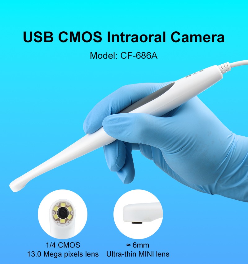 Dental Intraoral Camera USB Digital Imaging HD Camera 13.0 Mega Pixels Endoscope