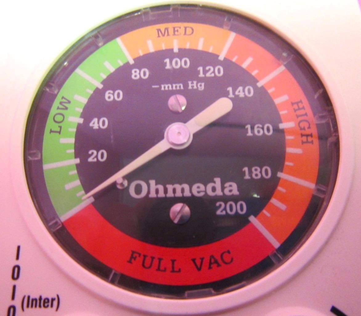 Ohio Ohmeda 1251 Intermittent & Continuous Suction Vacuum Regulator 0 – 200 mmHg