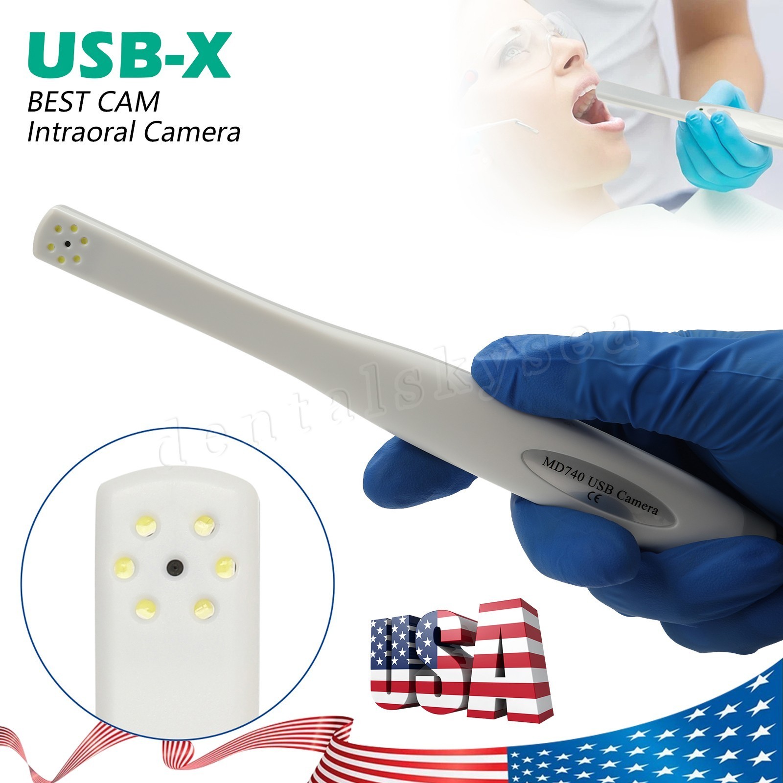 Dental 45° Degree Surgical High Speed Handpiece 4 Hole NSK Style Yabangbang
