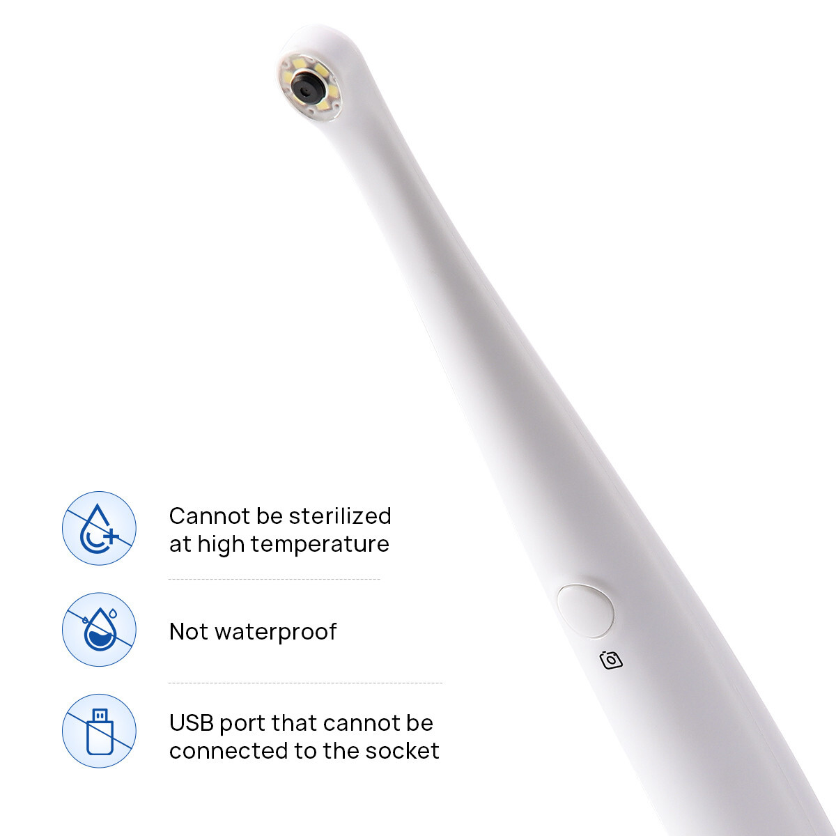 Dental Intraoral Camera USB Digital Intra Oral Imaging 6 LED light 2 meter cable