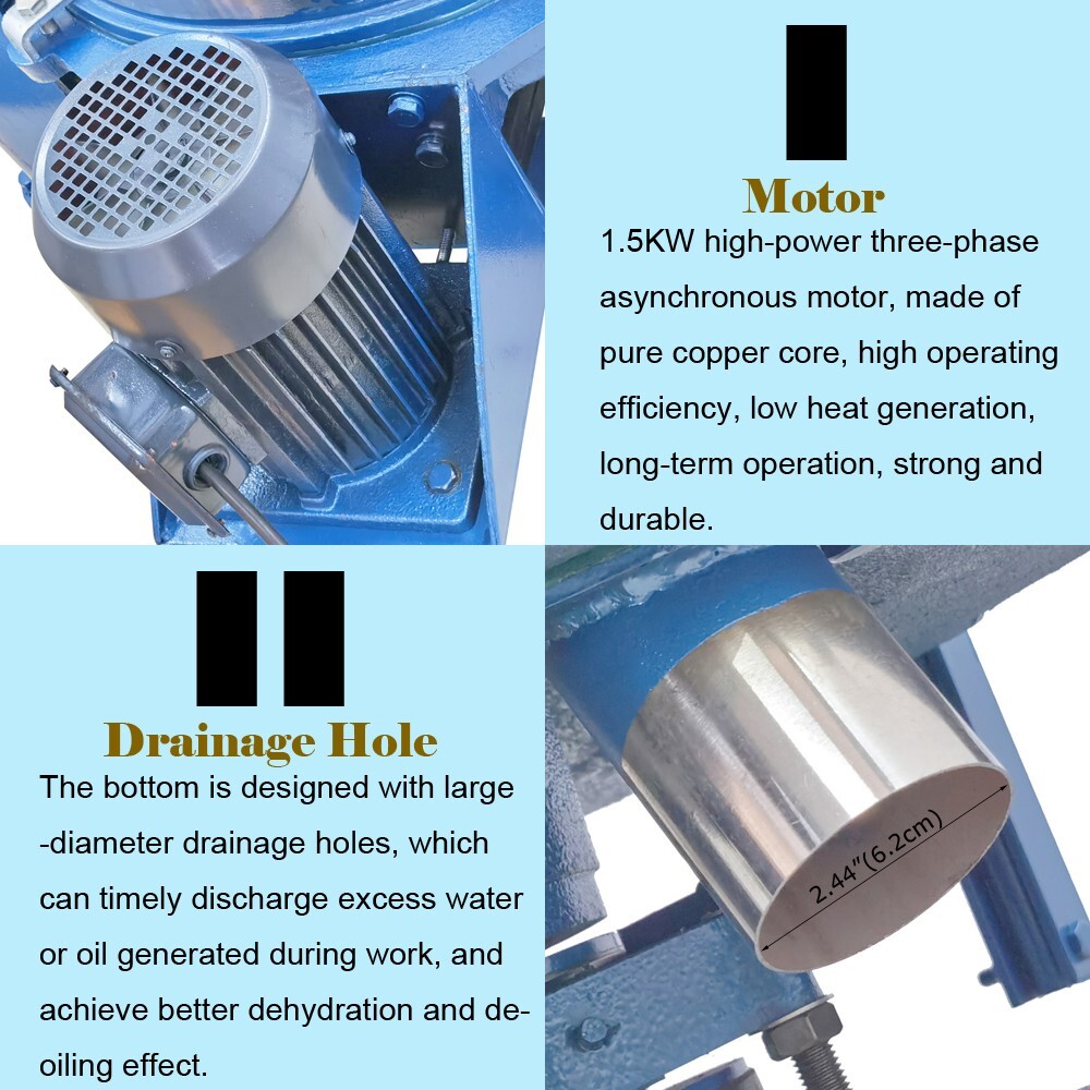 220V Industrial Centrifuge Separator Machine Biomass Oil Extraction Dryer