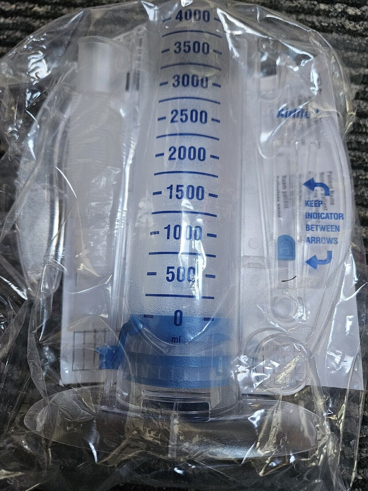 AirLife Volumetric Incentive Spirometer 4000 mL, REF 001901A