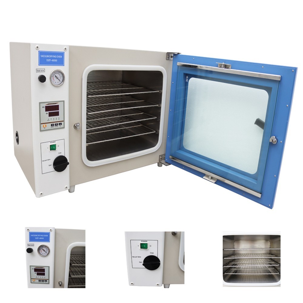 1400W 110V Vacuum Drying Oven Lab Drying Heating Treatment Cabinet with 4Shelves