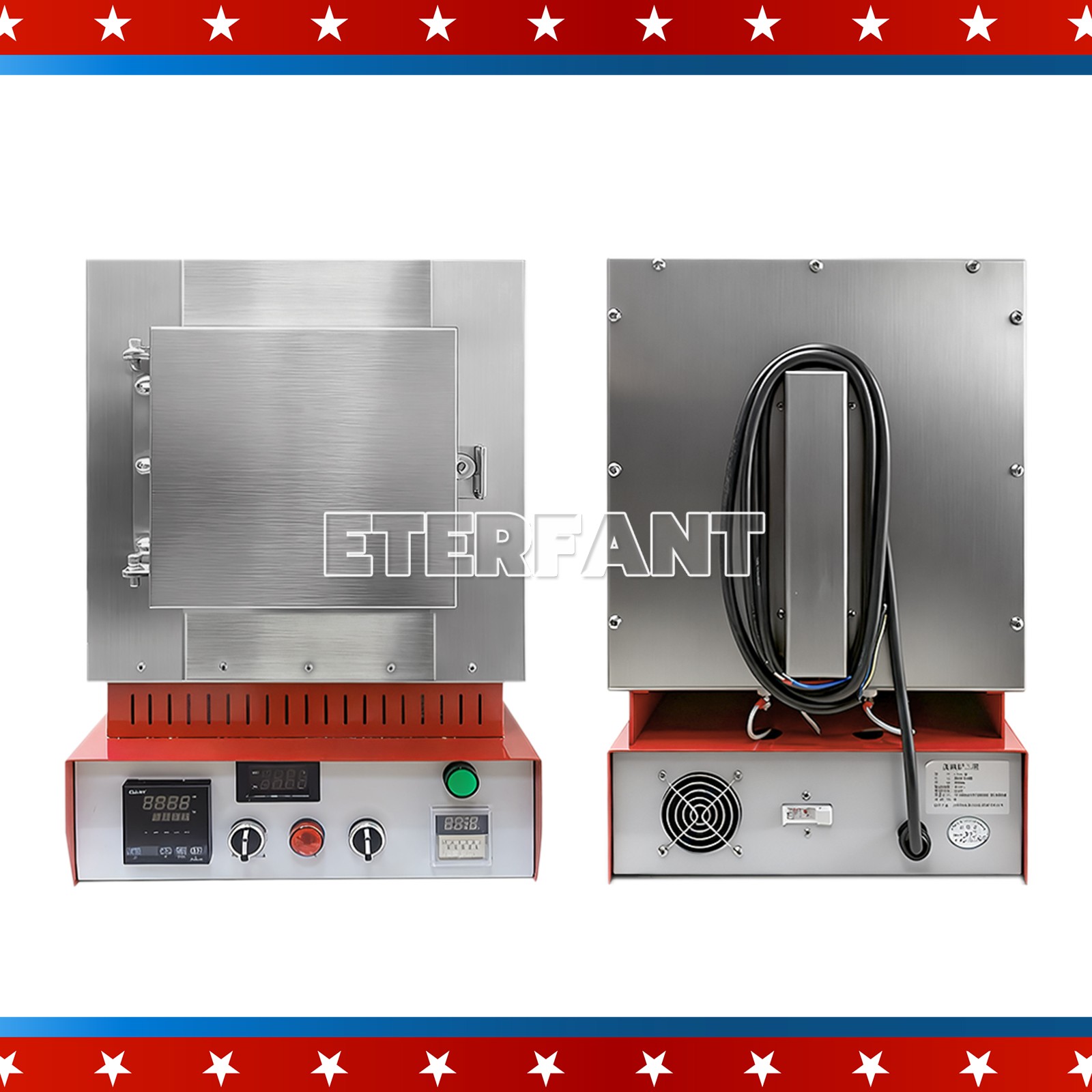 ETERFANT Dental 3000w Burnout Furnace Ceramic Fiber Heating Furnace 110V 1100℃