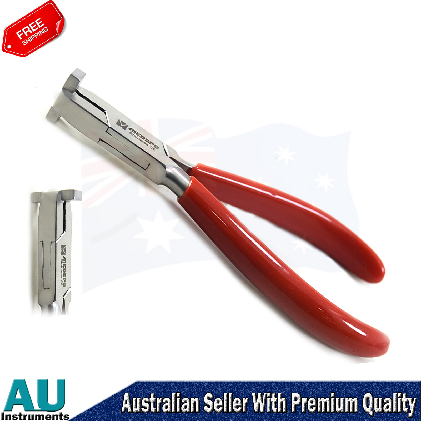New Dental Orthodontic Wire Forming Detailing Step Pliers .50mm .75mm 1.0mm 3pcs