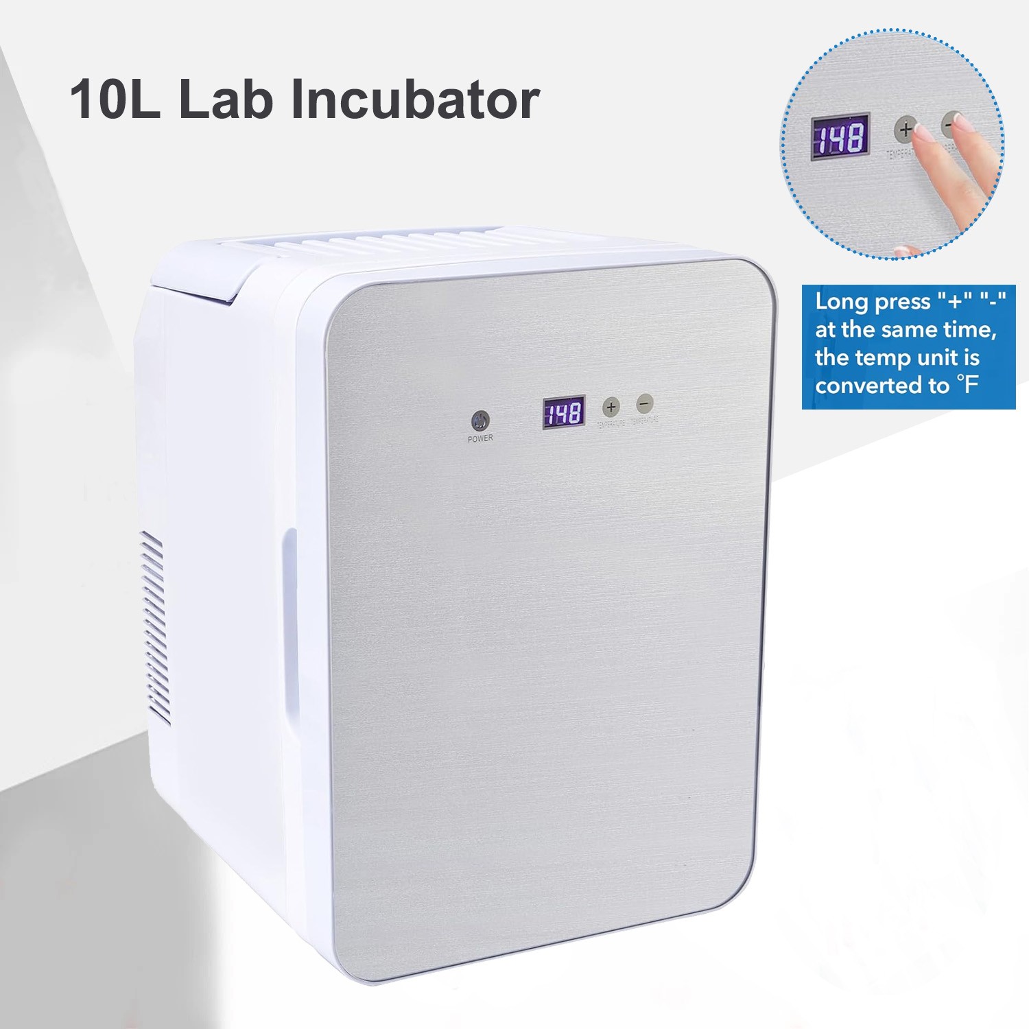 10L Lab Thermostatic Incubator Bacteria for Microbiology Cell Culture 35-148℉ UA