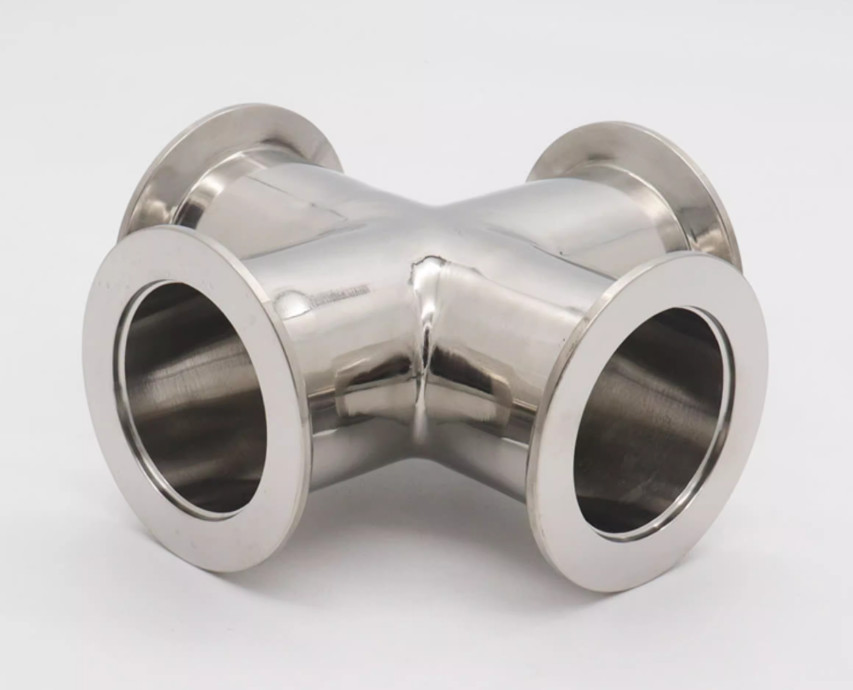 KF Flange 4-Way Cross Vacuum Fitting KF16 to KF50 SS304