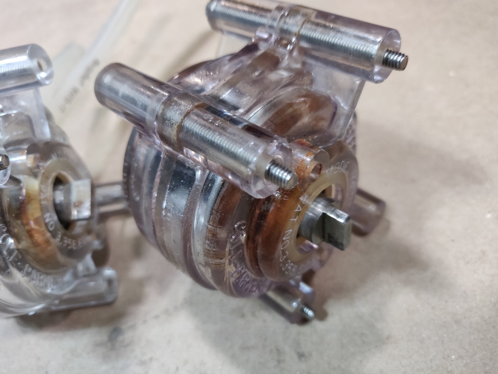 2-QTY, COLE PARMER 7017-21 Master flex Peristaltic PUMP HEAD (t105)