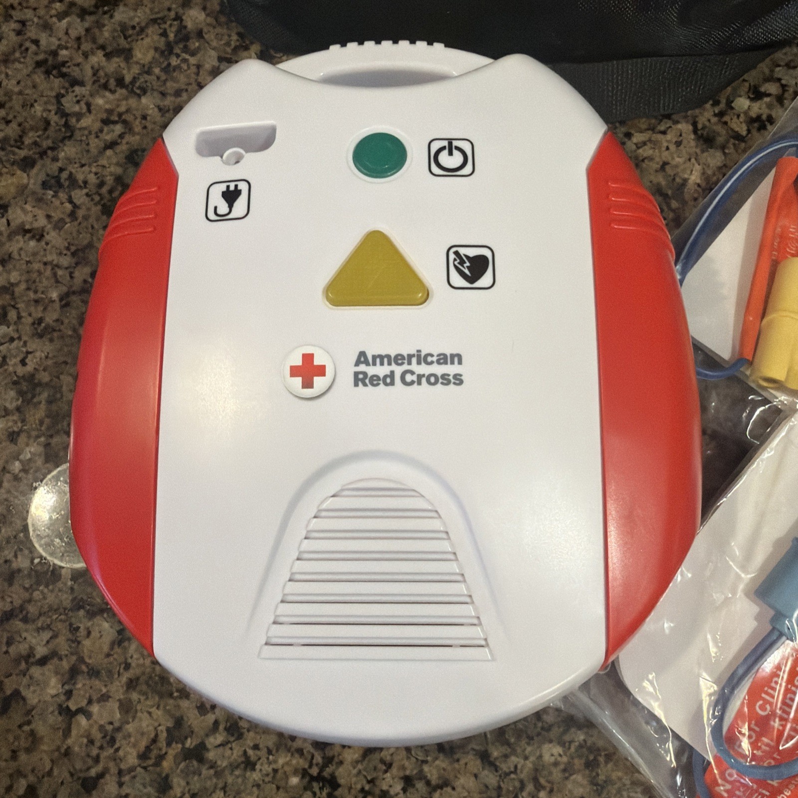 American Red Cross AED Trainer Training Practice Device English & Spanish WORKS