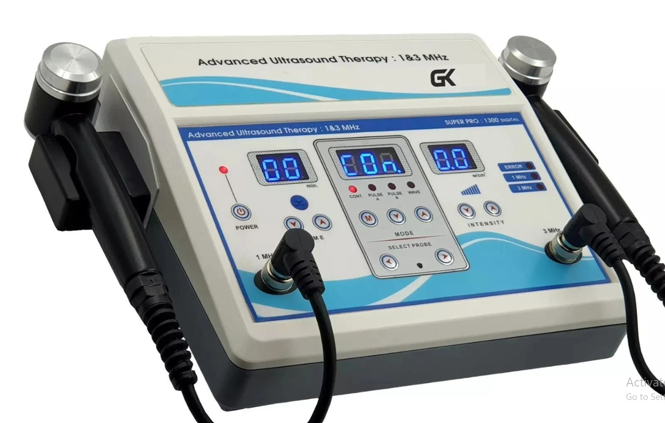 1 MHz & 3 MHz Ultrasound Therapy Machine For Pain Relief & Therapeutic Massage