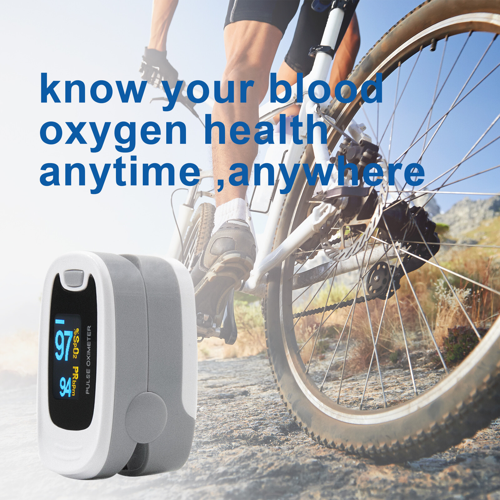 Fingertip Pulse Oximeter SPO2 Pulse Rate Heart Rate Monitor Blood Oxygen