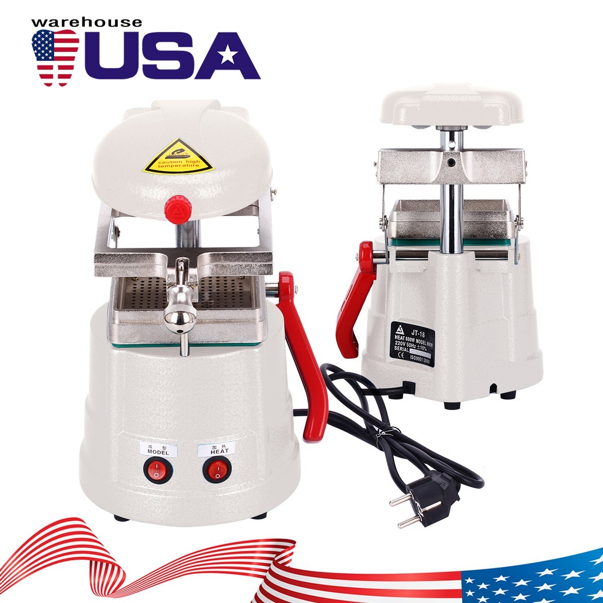Dental Vacuum Forming Molding Machine Former Heat Thermoforming Tray Retainer